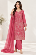 3PC Cotton Embroidered Suit